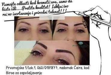 Trajna šminka obrva -tehnika senčenja