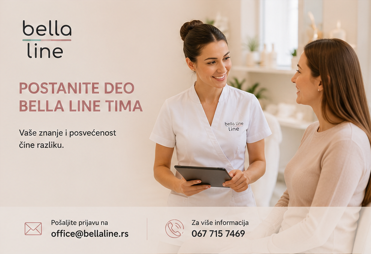 Bella Line zapošljava terapeuta za masaže i tretmane tela
